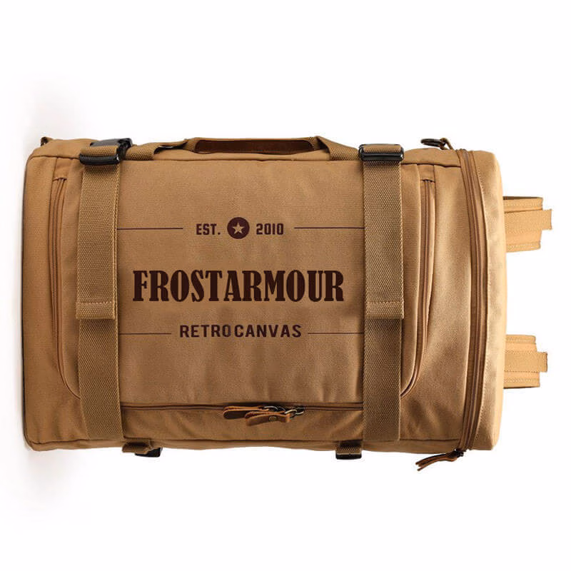Canvas backpack icon