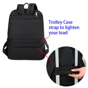 Computer backpack back display