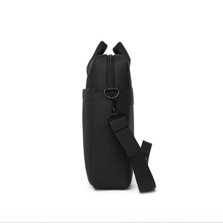 Black computer bag side