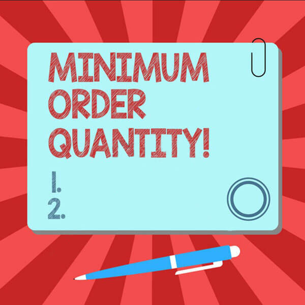 Minimum order quantity image