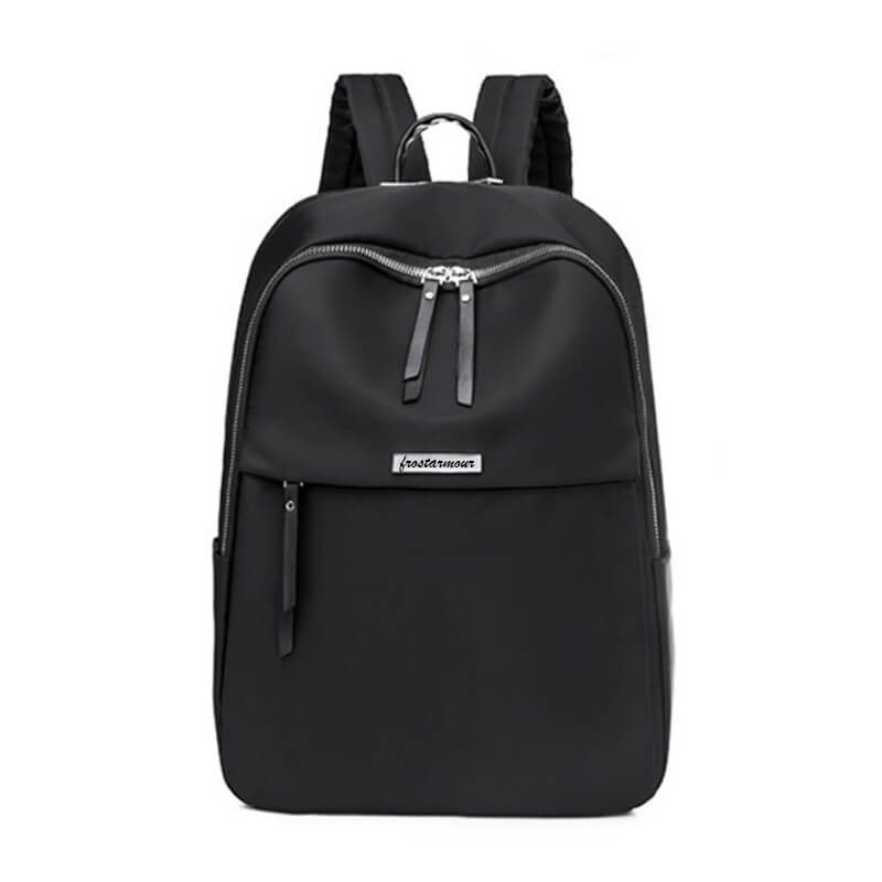 Custom black computer backpack