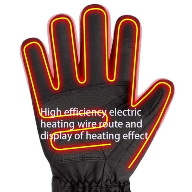 electric ski gloves sketch