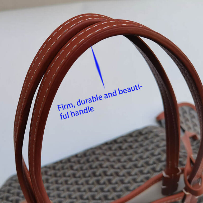 photo d'une poignée de sac à bandoulière en cuir