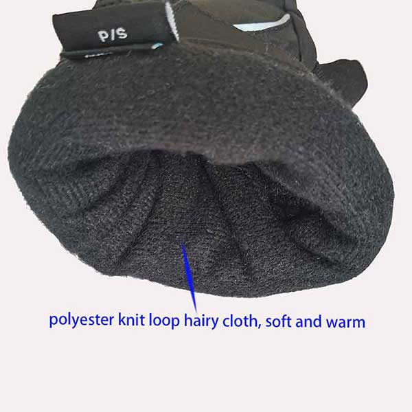 黒手袋の内側素材