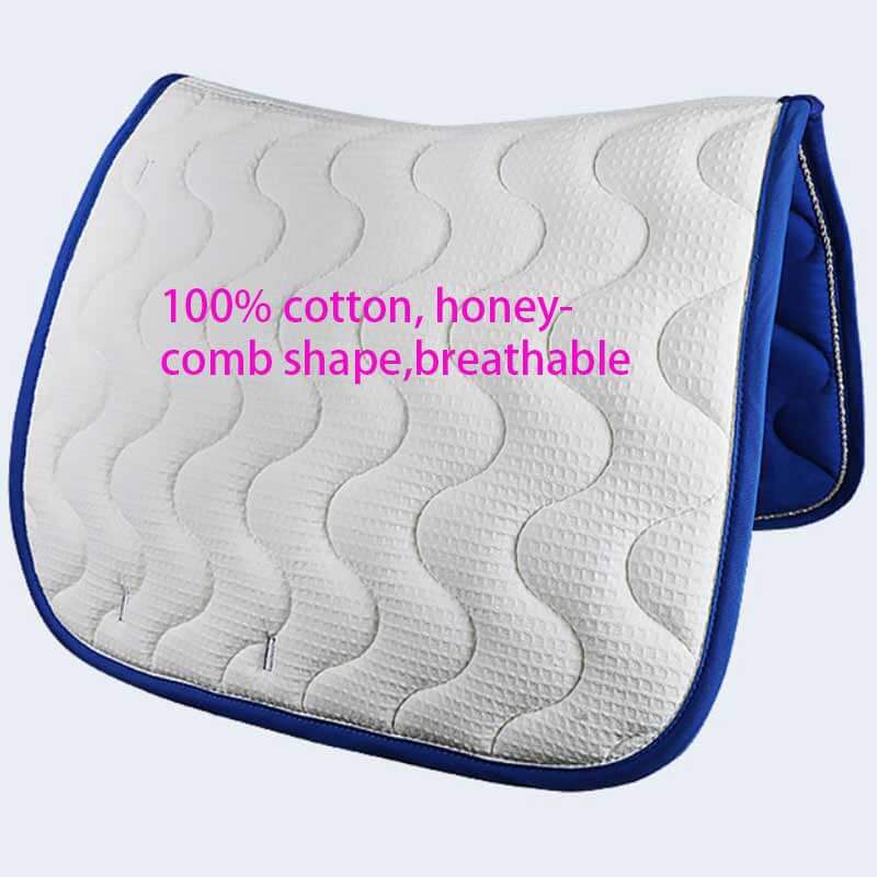 파란 안장 패드 상세 사진