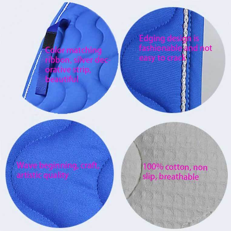 파란 안장 패드 상세 정보