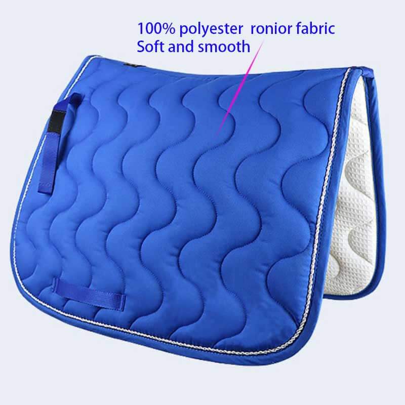 파란 안장 패드 앞면 사진