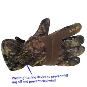 camouflage hunting gloves wrist