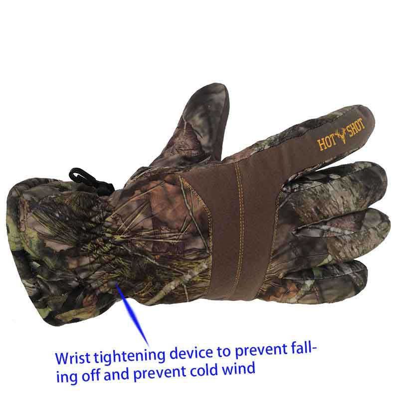 camouflage hunting gloves wrist